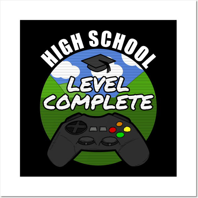 High School Level Complete Gamer Class Of 2021 Wall Art by doodlerob